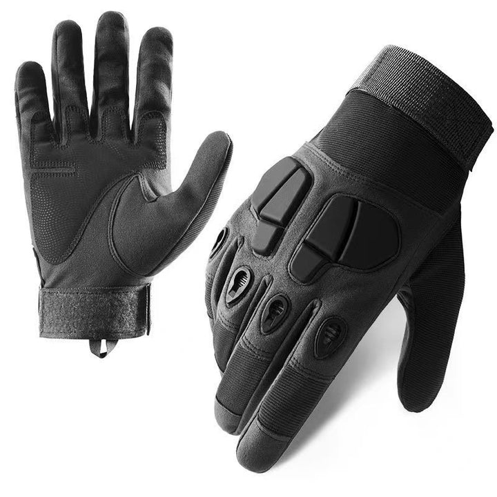 Protective Safety Tactical Gloves With Two Hard Knuckles - Black - XL - image 1