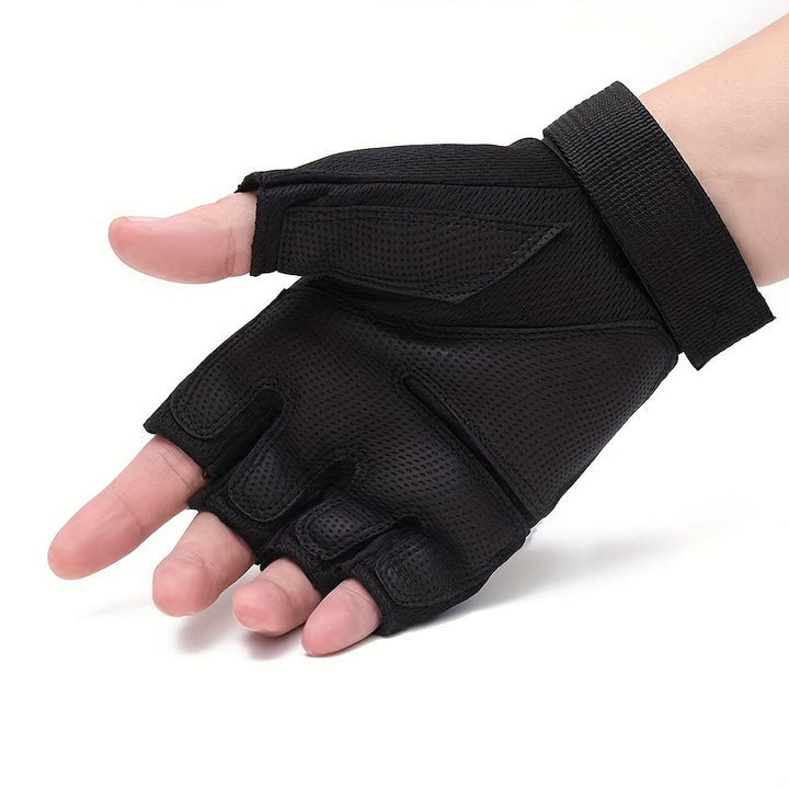 Cycling & Motorcycle Half Finger Gloves With Hard Shell Protection - image 3