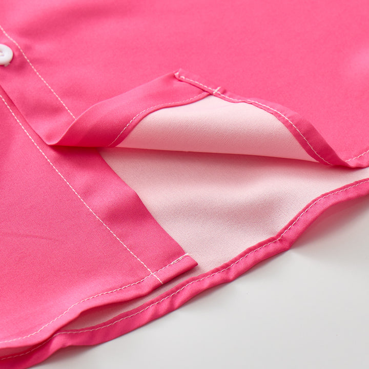 Hot Pink & Yellow Cactus Yoke Western Shirt - image 8