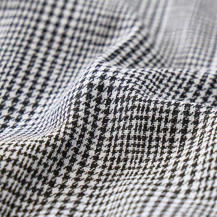British Style Notched Collar Checkered V-Neck Suit Vest - image 7