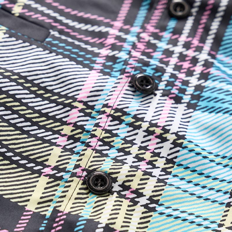 Colorful Tartan Plaid Statement Festive Suit Vest - image 5