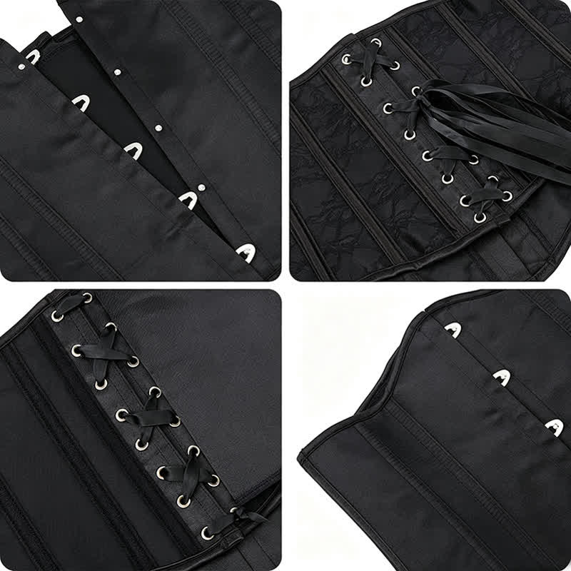 Women's Steampunk Waspie Underbust Corset For Dresses - image 3