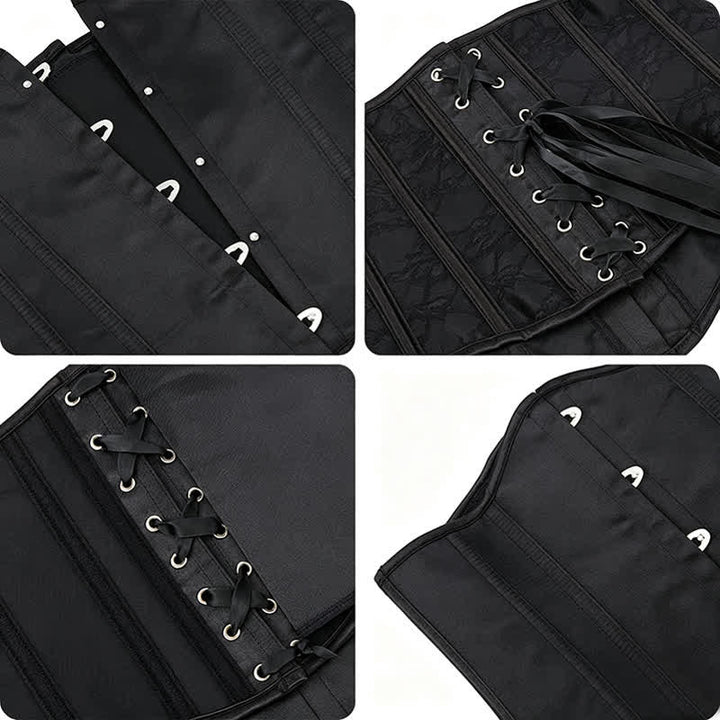 Women's Steampunk Waspie Underbust Corset For Dresses - image 3