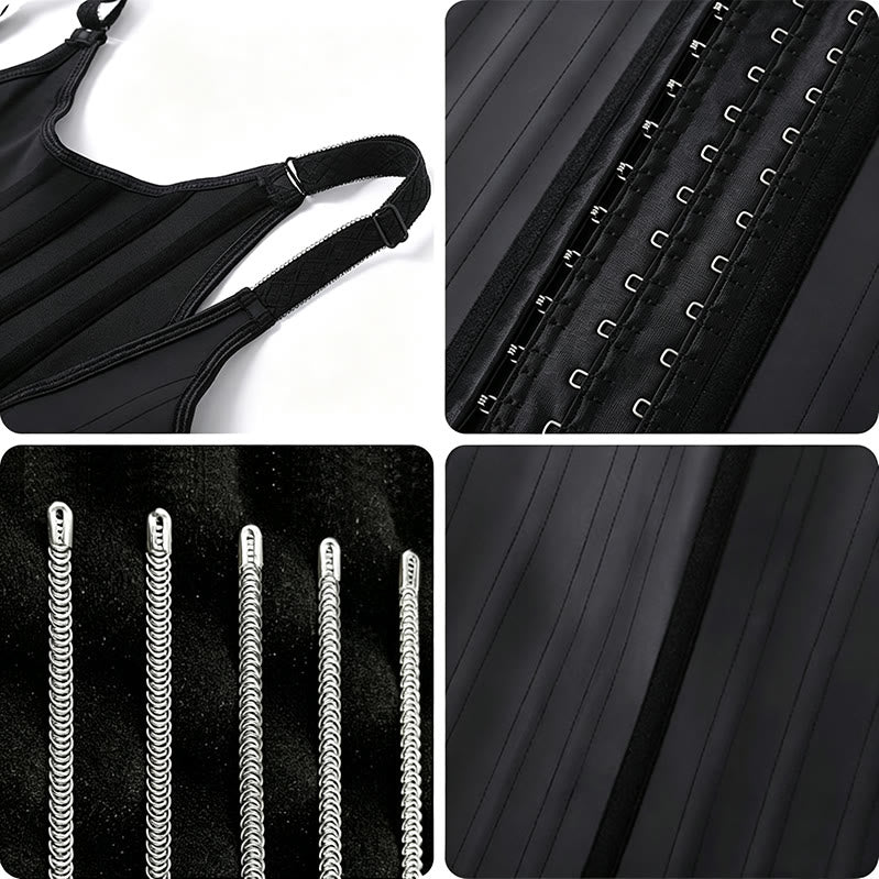 Women Latex Postpartum Shaper 25 Steel Bones Waist Trainer Vest Corset - image 6
