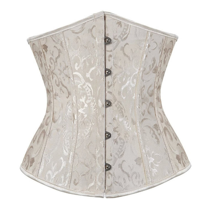 Women Polyester Lace Corset Off  Tummy Control Body Shaper - Apricot - XL - image 5