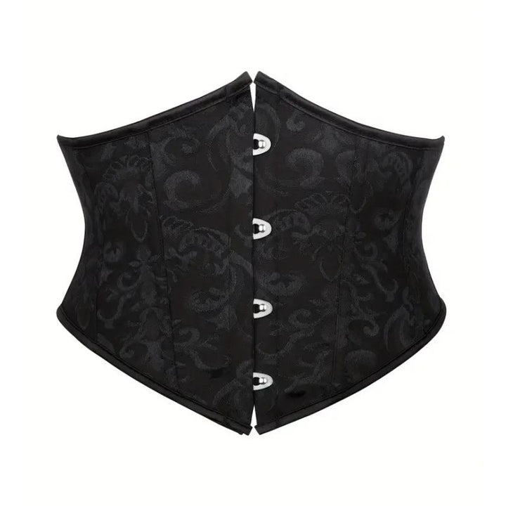 Women Underbust Corset Waist Trainer Tummy Control Shaper - Black - 2XL - image 2