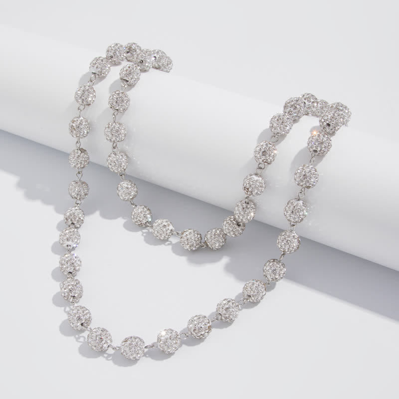 Iced Bling Ball Double Layer Diamond Pant Chain - image 7