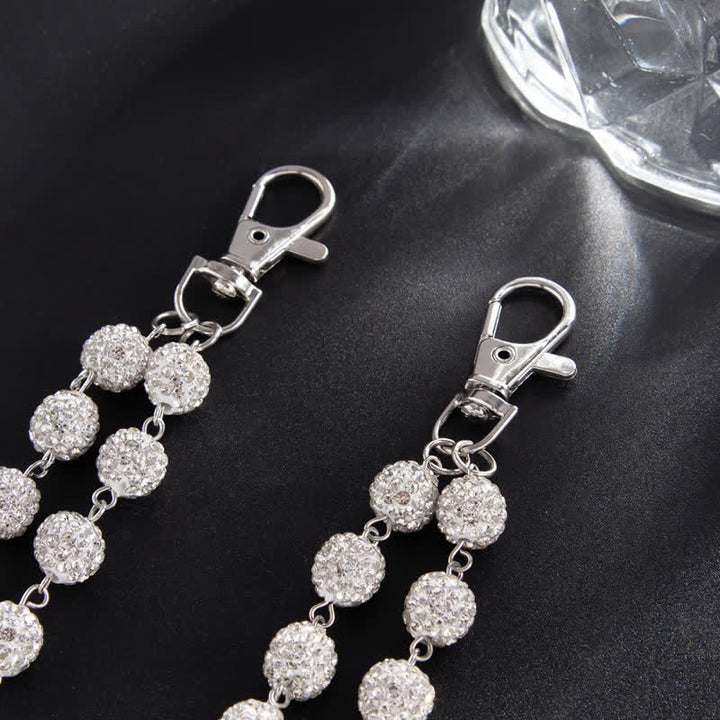 Iced Bling Ball Double Layer Diamond Pant Chain - image 3