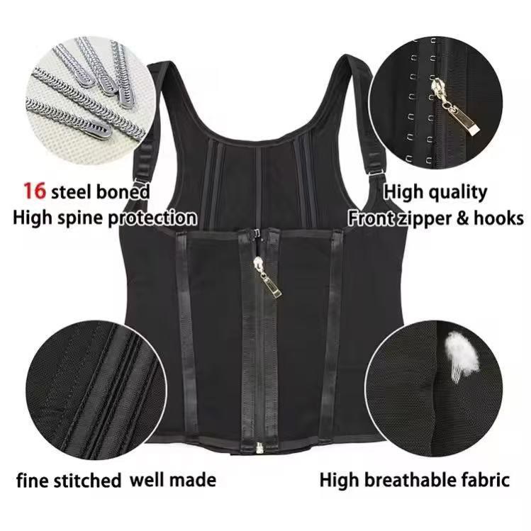 Women's  Underbust Shaper Vest Built-in Bra Waist Trainer Corset - image 5