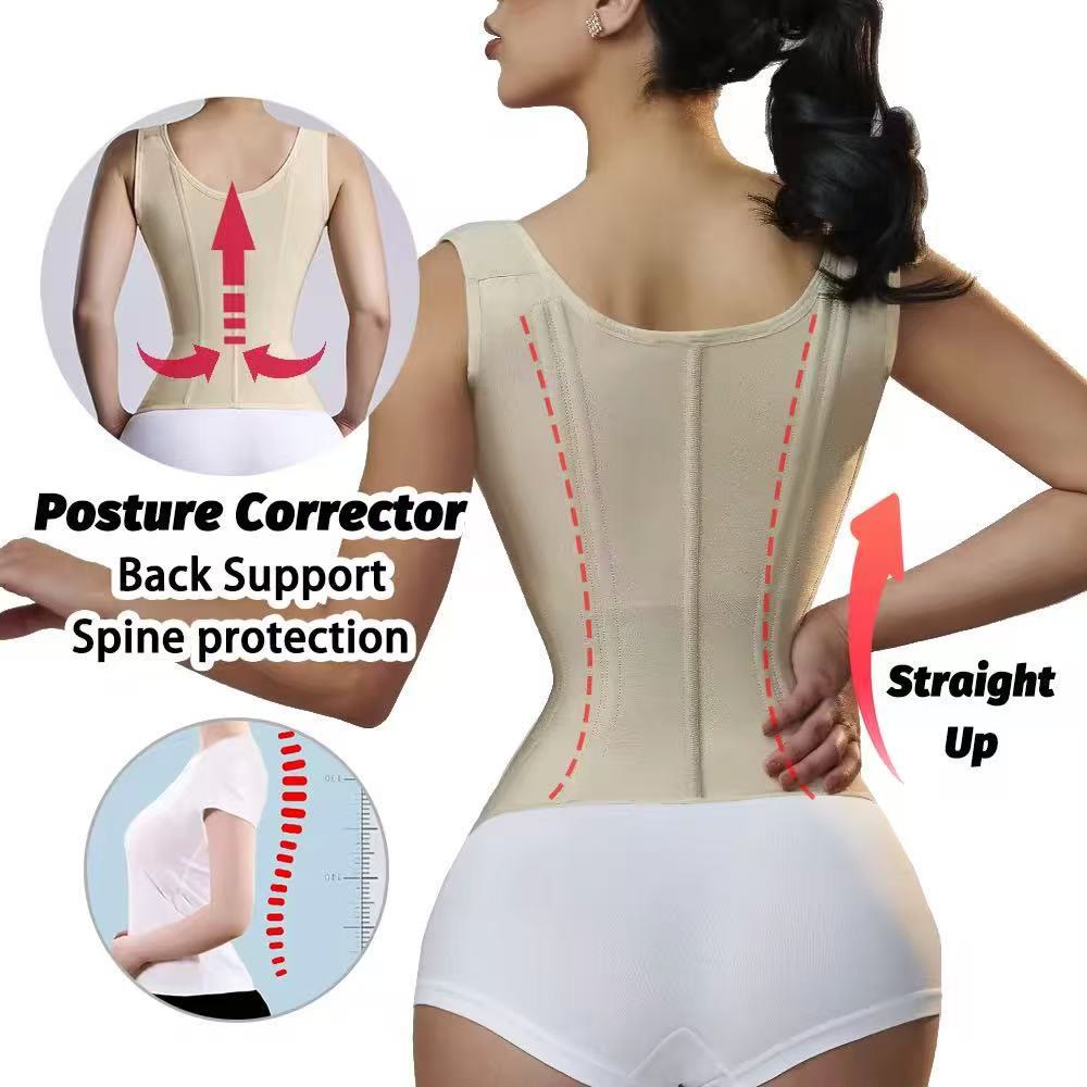 Women's  Underbust Shaper Vest Built-in Bra Waist Trainer Corset - image 4