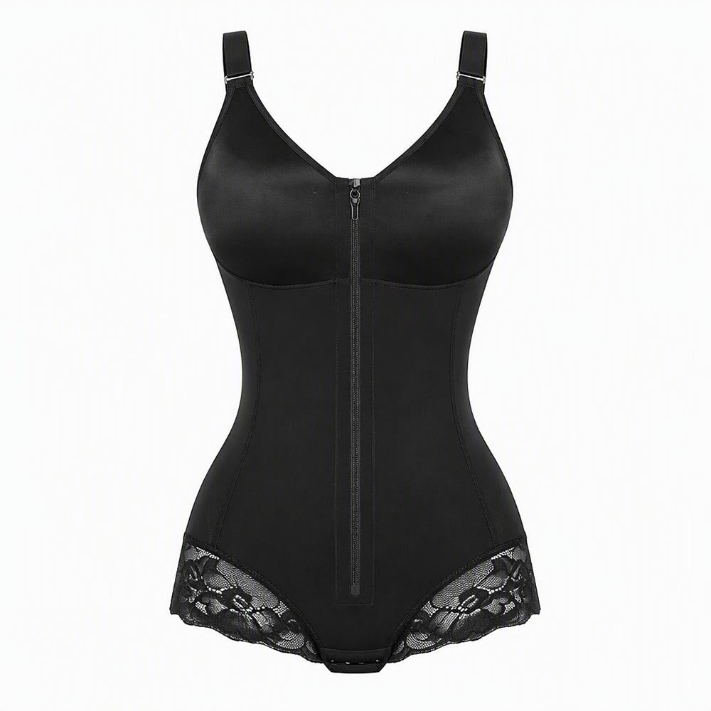 Women's Polyamide Multi Hook Waist Trainer Tummy & Hip Lifting Body Shaper - Black - 3XL - image 0