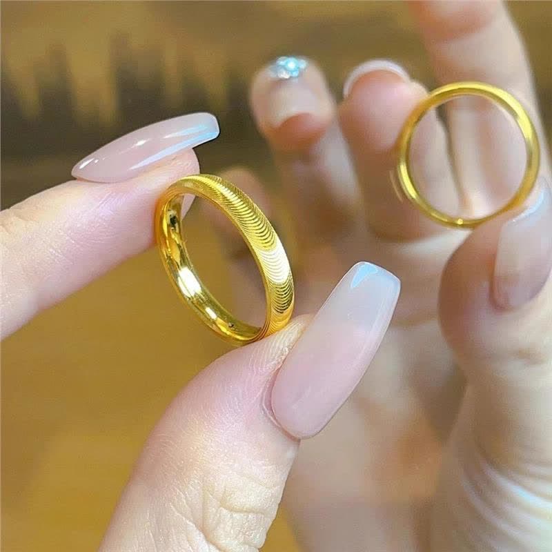 Cool Girl Everyday Jewelry Minimalist Textured Wave Ring - image 5