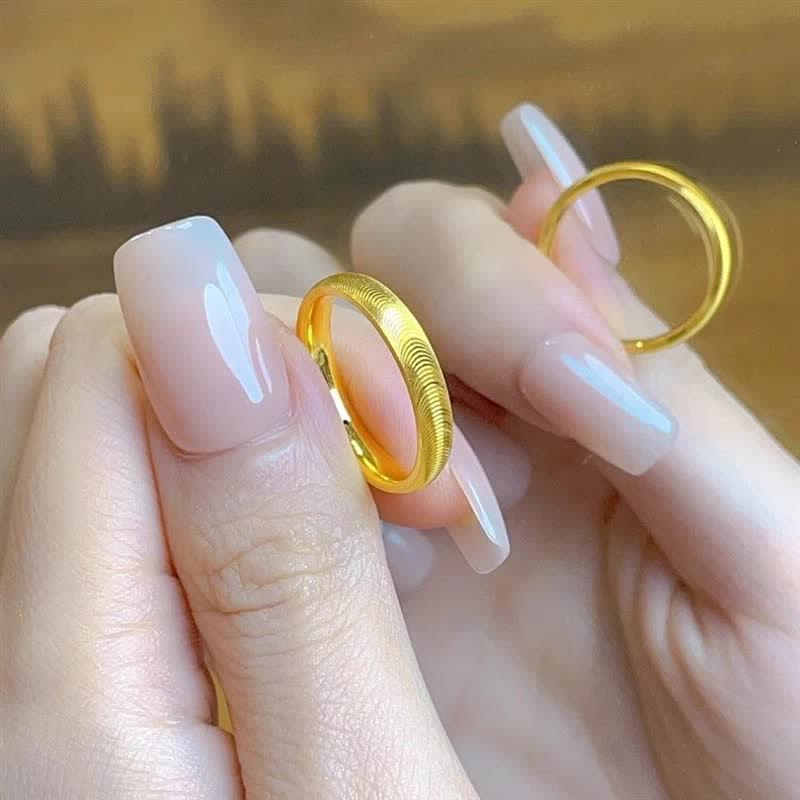 Cool Girl Everyday Jewelry Minimalist Textured Wave Ring - image 4