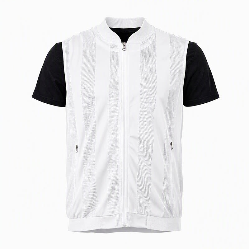 Men's Lightweight See Through Mesh Zipper Jacket Casual Vest - image 14
