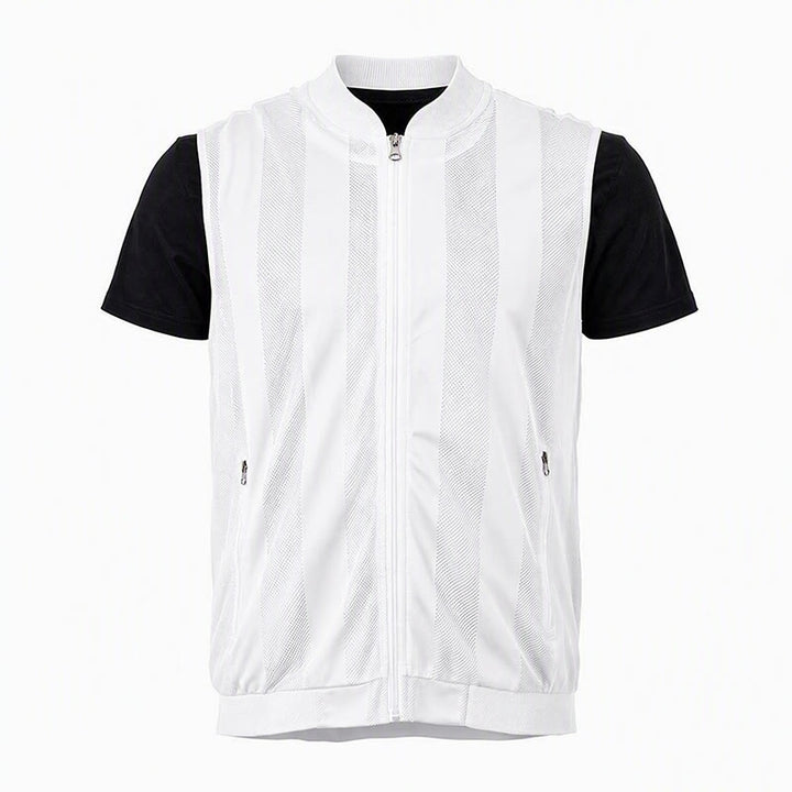 Men's Lightweight See Through Mesh Zipper Jacket Casual Vest - image 14