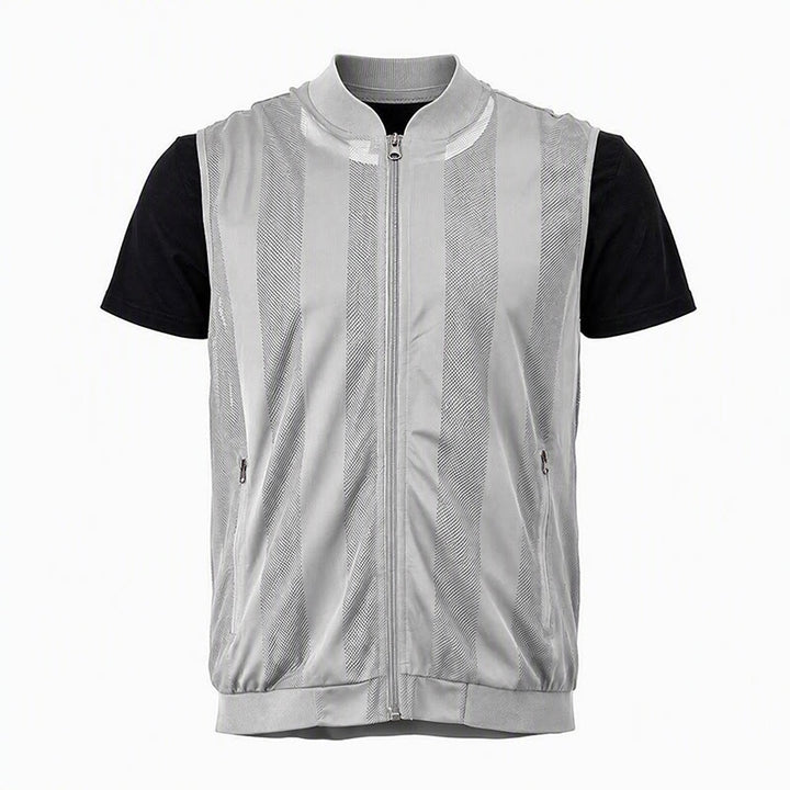 Men's Lightweight See Through Mesh Zipper Jacket Casual Vest - image 15