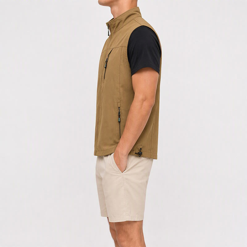 Men's Quick Dry Outdoor Utility Casual Waistcoat Vest - image 3