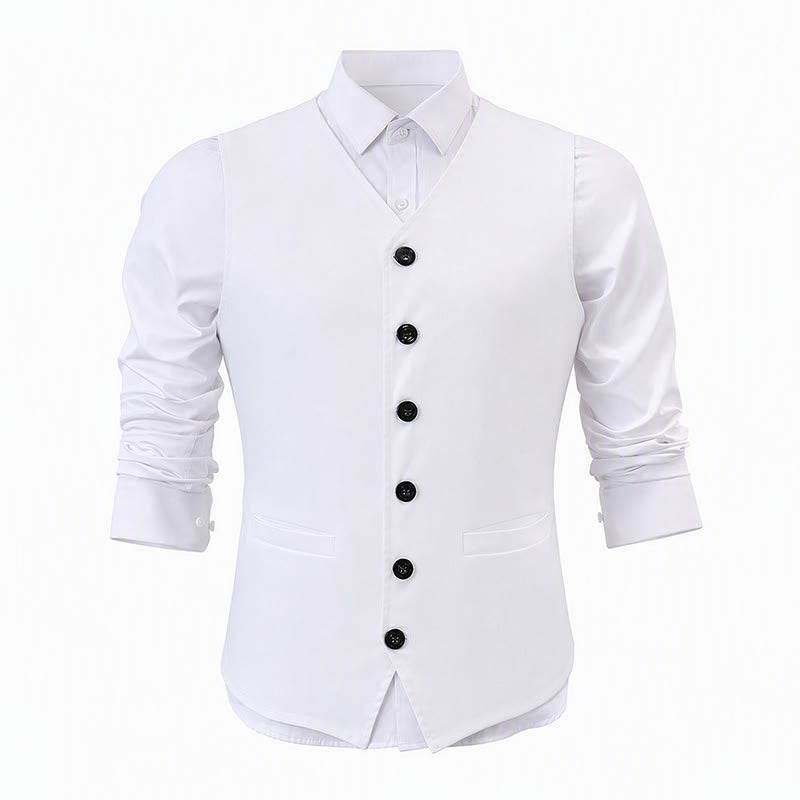 Men's Minimalist Linen Cotton Blend Casual Vest - image 11