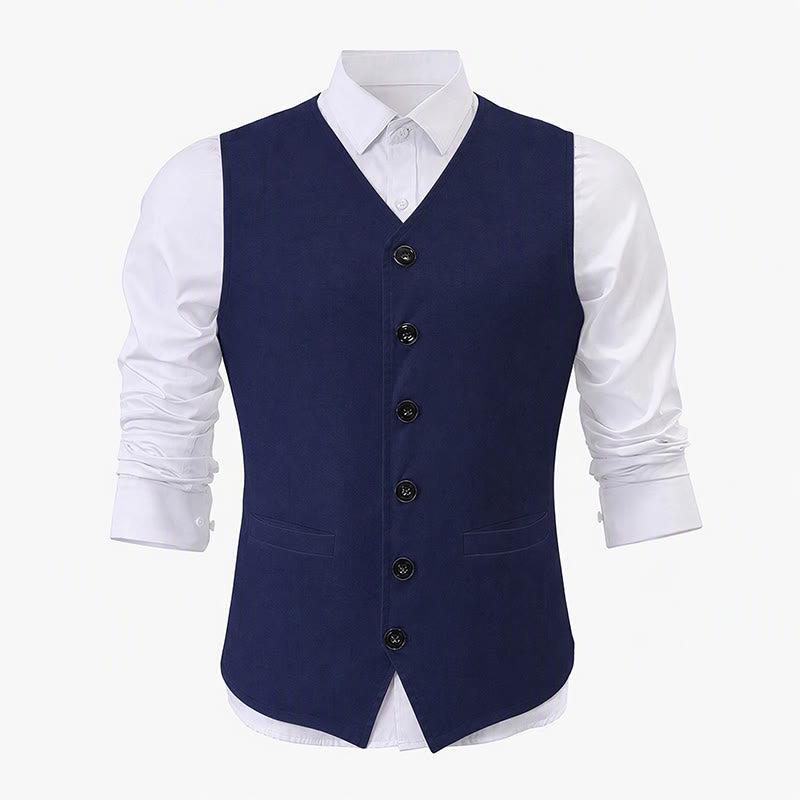 Men's Minimalist Linen Cotton Blend Casual Vest - image 14