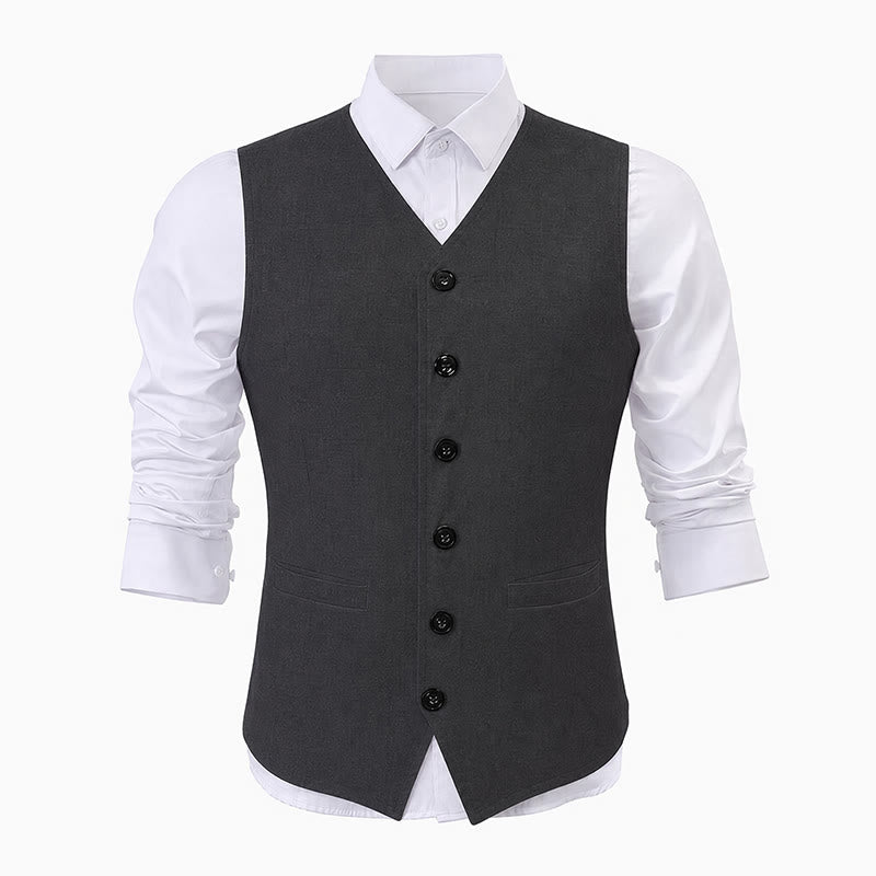 Men's Minimalist Linen Cotton Blend Casual Vest - image 13