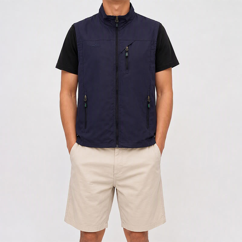 Men's 4-season Quick Dry Multi Zipper Pocket Lightweight Vest - image 1