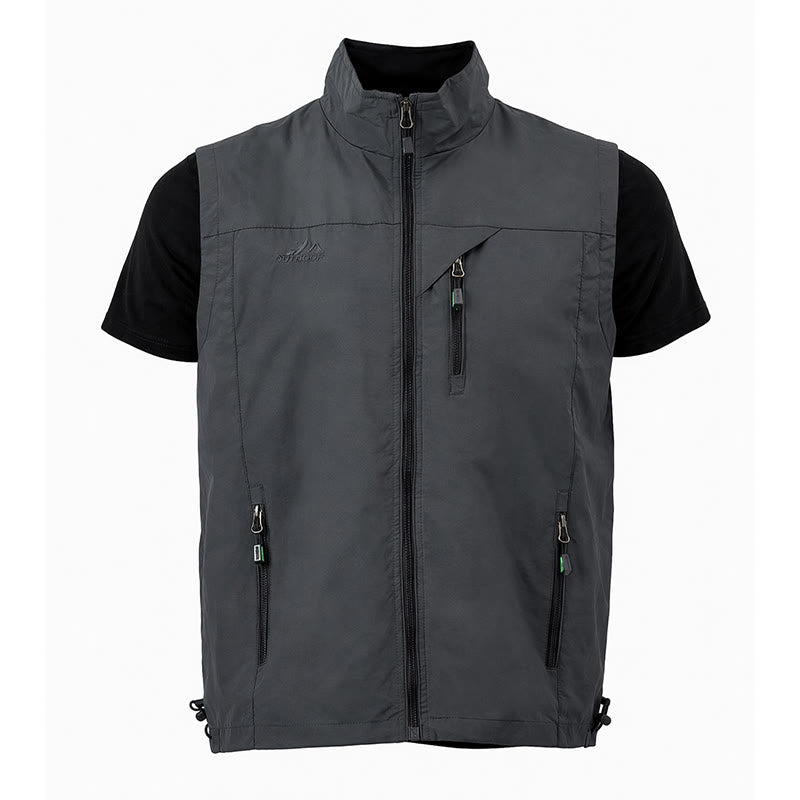 Men's 4-season Quick Dry Multi Zipper Pocket Lightweight Vest - image 16