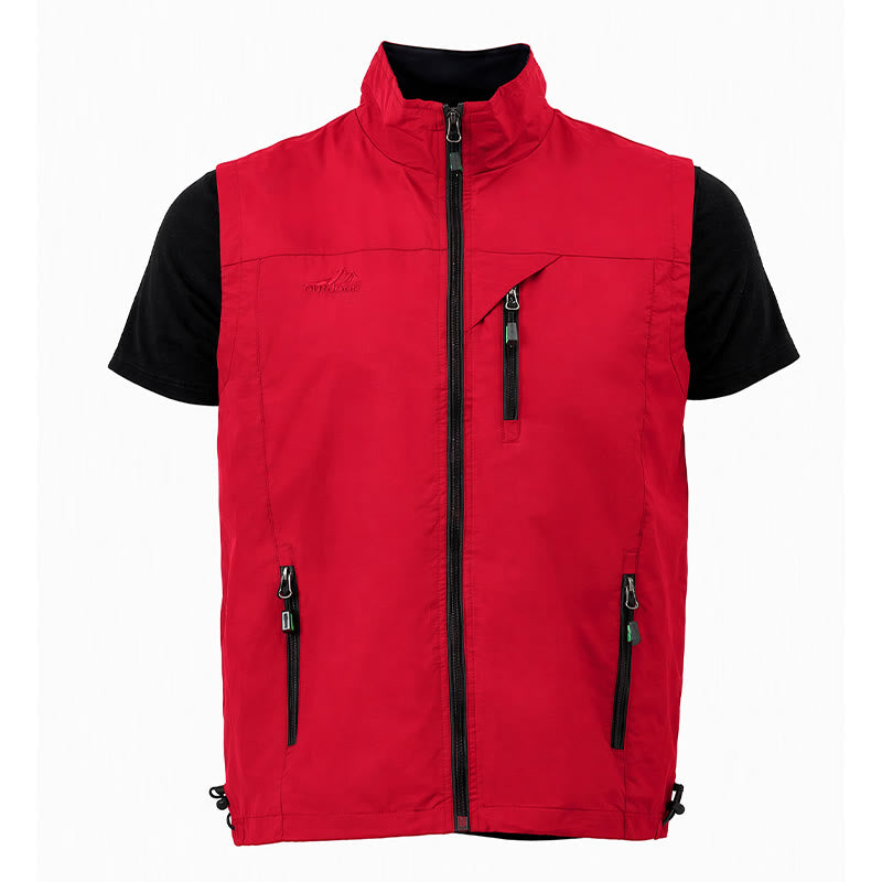 Men's 4-season Quick Dry Multi Zipper Pocket Lightweight Vest - image 18
