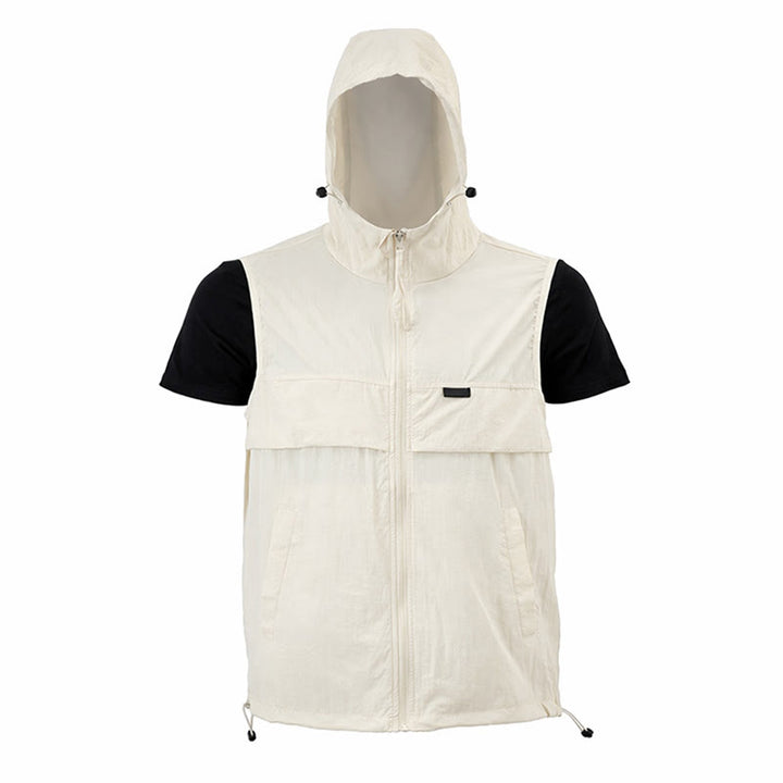 Men's Sun Protection Hooded Breathable Outdoor Sports Vest - image 23