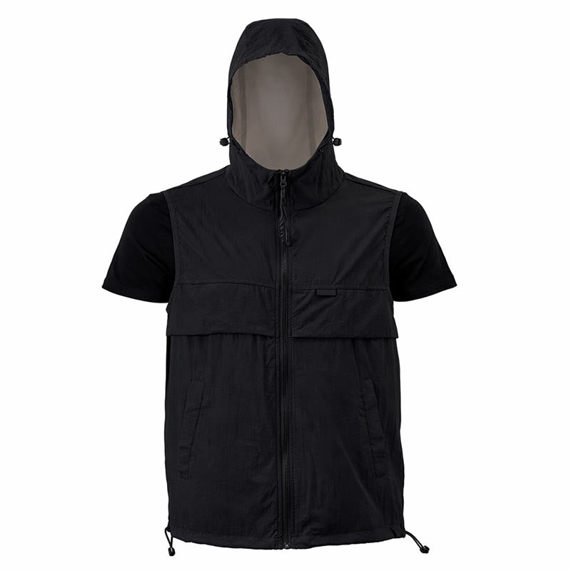 Men's Sun Protection Hooded Breathable Outdoor Sports Vest - image 21