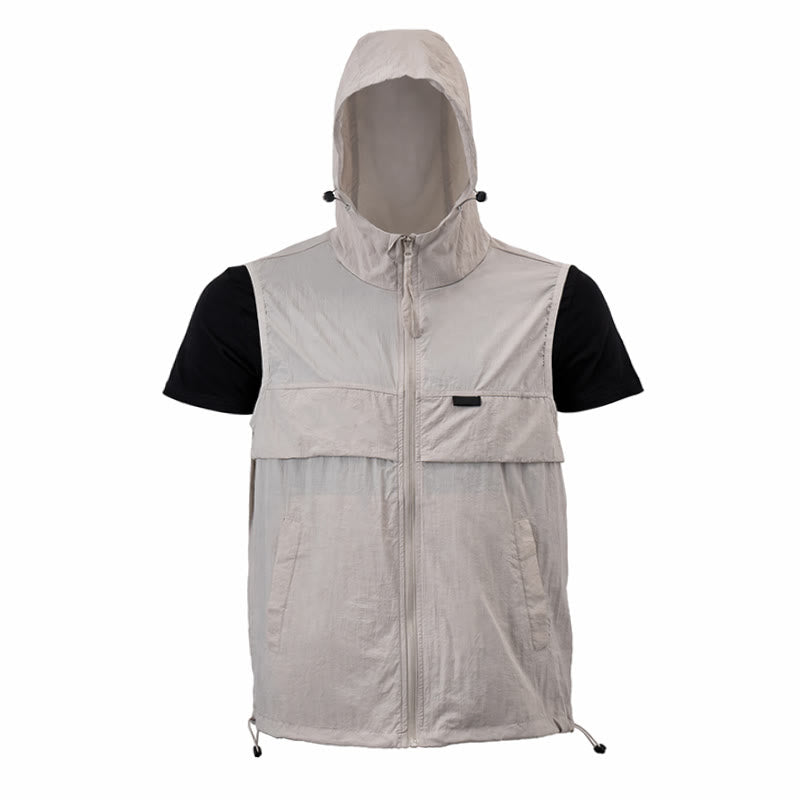 Men's Sun Protection Hooded Breathable Outdoor Sports Vest - image 16