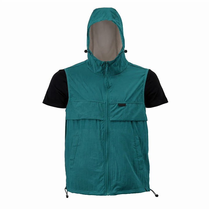 Men's Sun Protection Hooded Breathable Outdoor Sports Vest - image 20