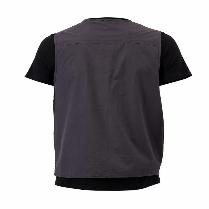Men's Multi Zipper Pockets Outdoor Quick Dry Utility Waistcoat Vest - image 16
