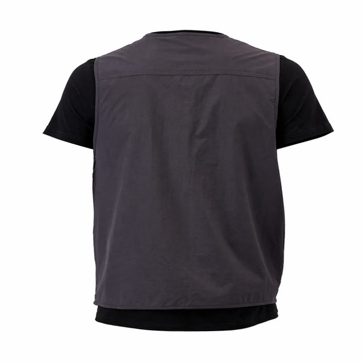 Men's Multi Zipper Pockets Outdoor Quick Dry Utility Waistcoat Vest - image 16