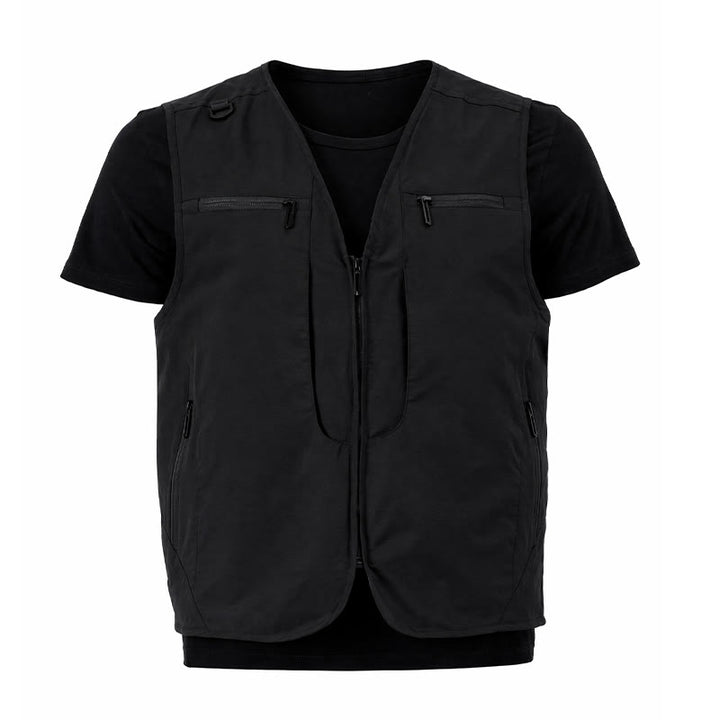 Men's Multi Zipper Pockets Outdoor Quick Dry Utility Waistcoat Vest - image 17