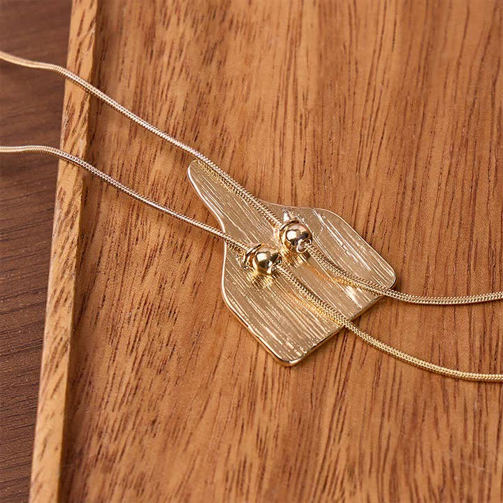 Cattle Tag With Turquoise Embellished Y-shaped Bolo Necklace - image 2