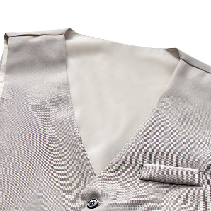 Men's British Slim Fit Suit Waistcoat Formal Business Vest - image 5