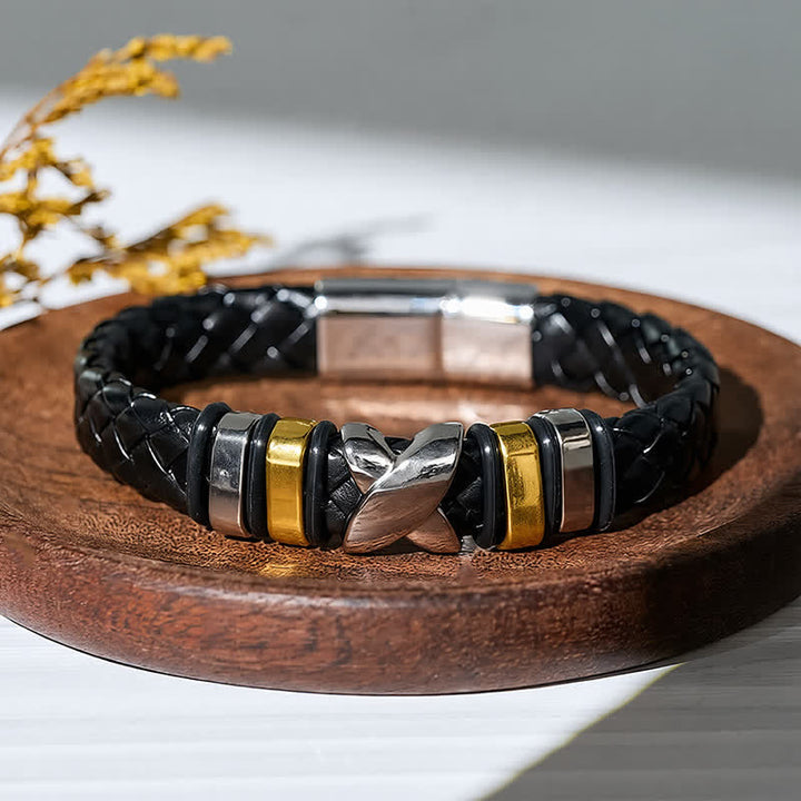 Multi Style Alloy Bead Vintage Leather Bracelet - image 4