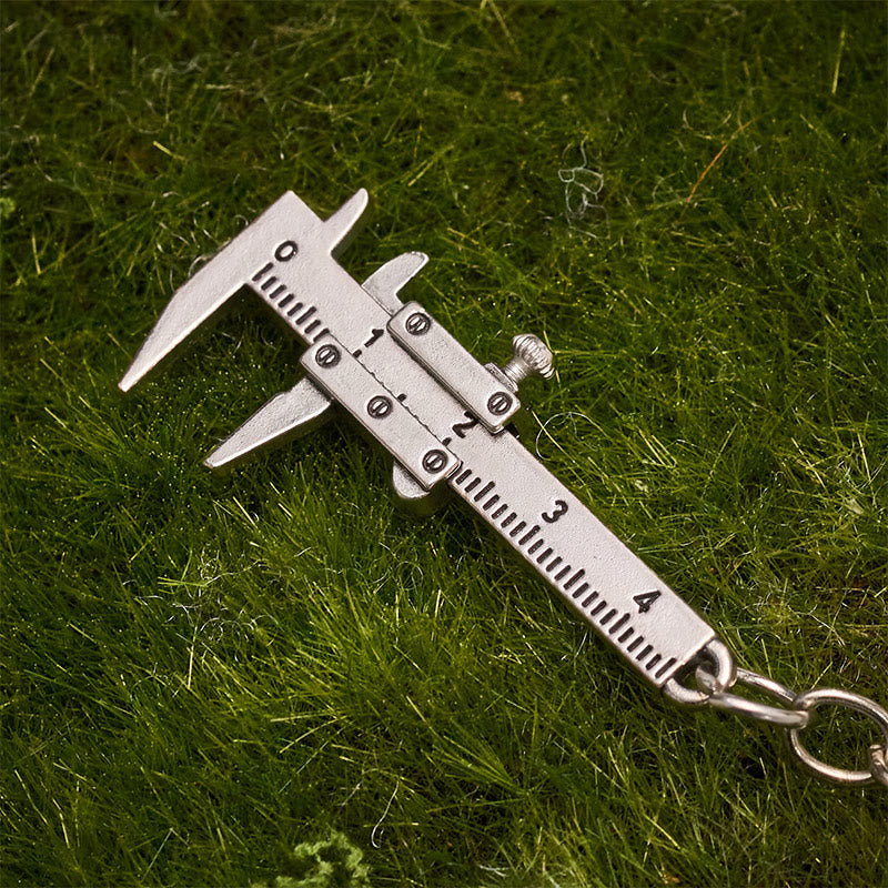 Mini Vernier Caliper Measuring Tool Bowling Shaped Pocket Knife Keychain - image 8