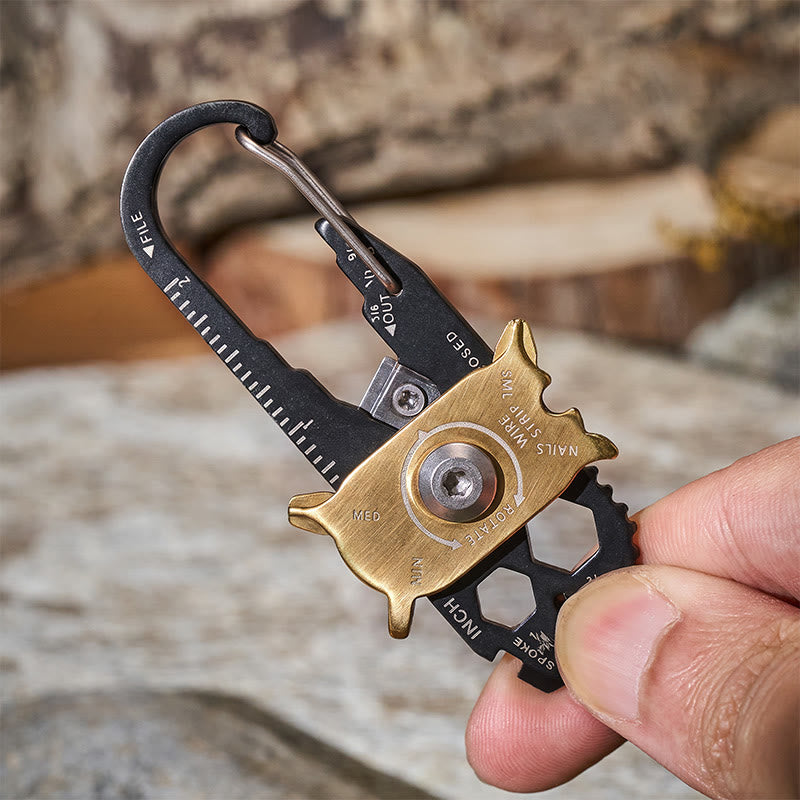 20-in-1 Rotatable EDC Multi Tool Keychain - image 5