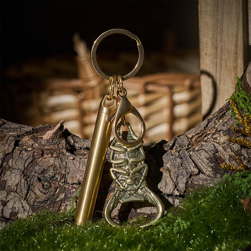 EDC Utility Tool Retractable Pocket Knife & Bottle Opener Keychain - Style#1 - image 0