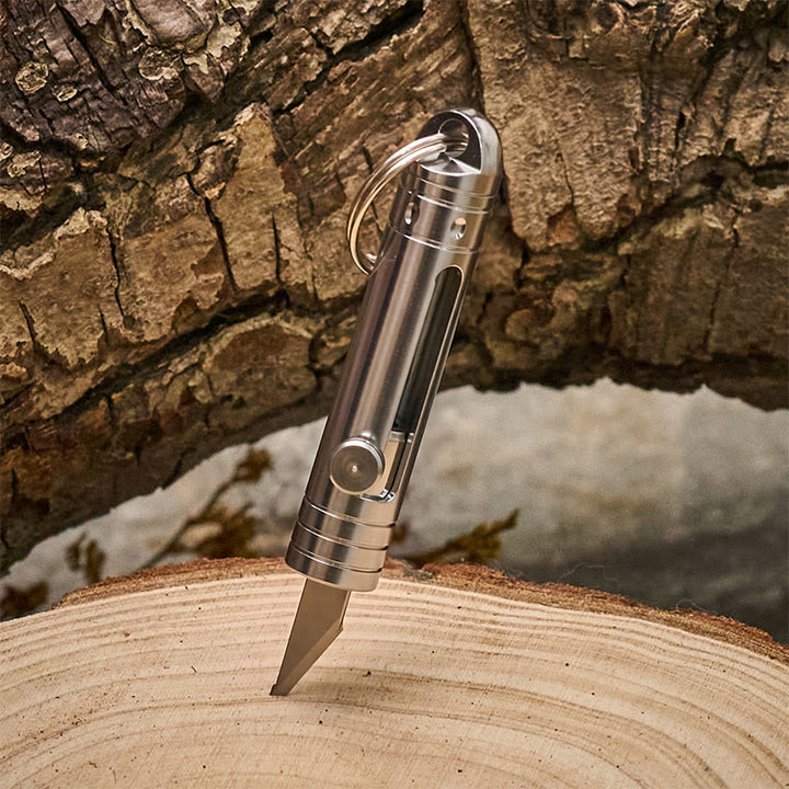 Mini Brass Cutting Knife & Motorcycle Pendant Keychain - image 6