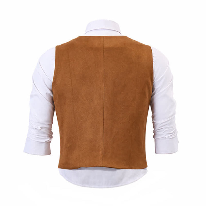 Men's Traditional Western Essential Brown Cowboy Vest - image 10