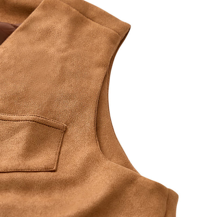 Men's Traditional Western Essential Brown Cowboy Vest - image 8