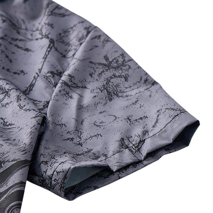 Men's Gothic Black Dragon 3D Print Streetwear Sport Daily Shirt - image 6