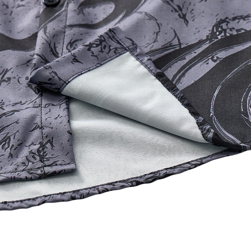 Men's Gothic Black Dragon 3D Print Streetwear Sport Daily Shirt - image 8