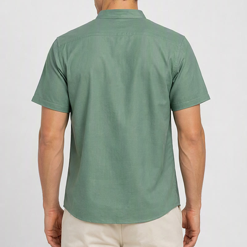 Men's Tropical Toucan Cocktail Print Vertical Stripe Summer Shirt - image 2