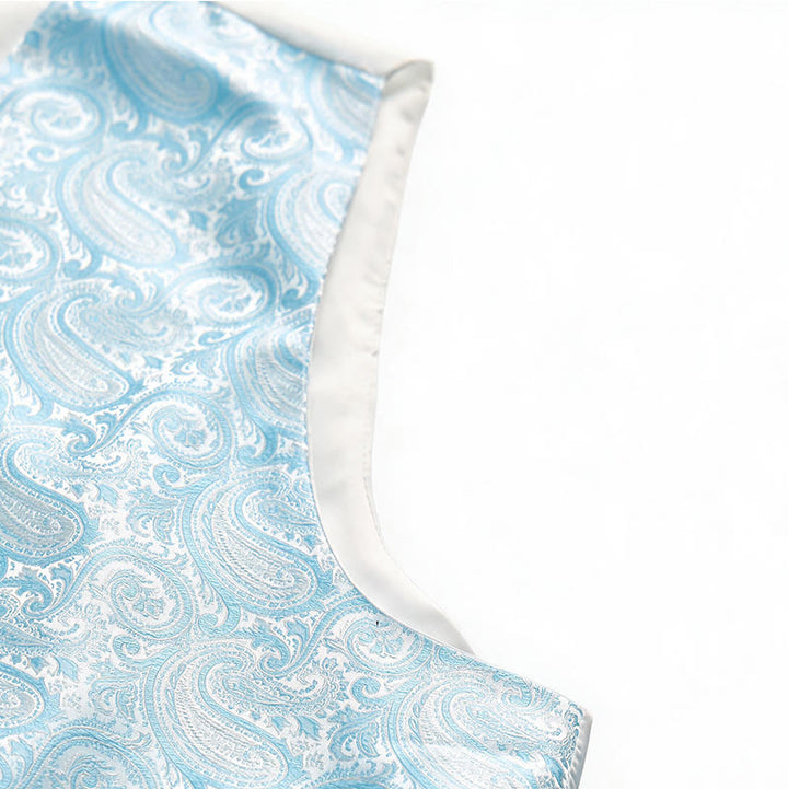 Men's Paisley Jacquard Waistcoat 3 Piece Set Suit Vest - image 12