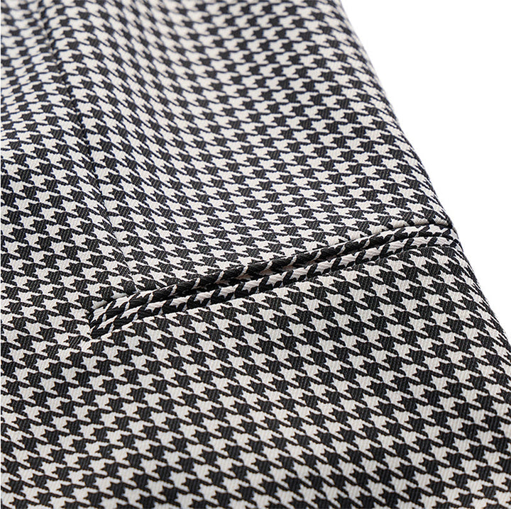 Men's Houndstooth Double Breasted U-neck Suit Vest - image 6