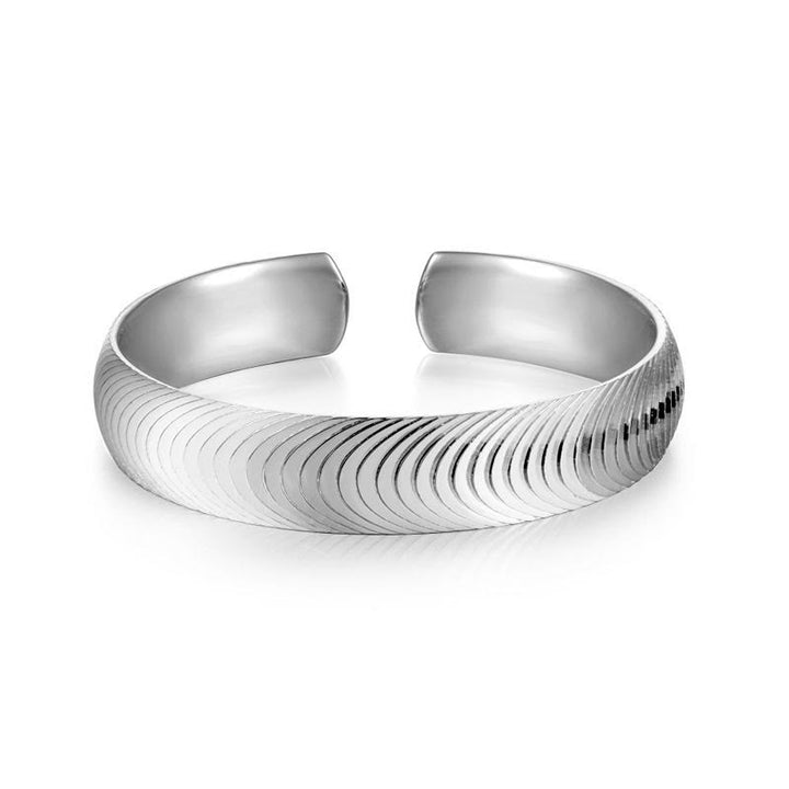 S925 Silver Cat Eye Open Ring Adjustable  Ring For Women - Silver - image 2