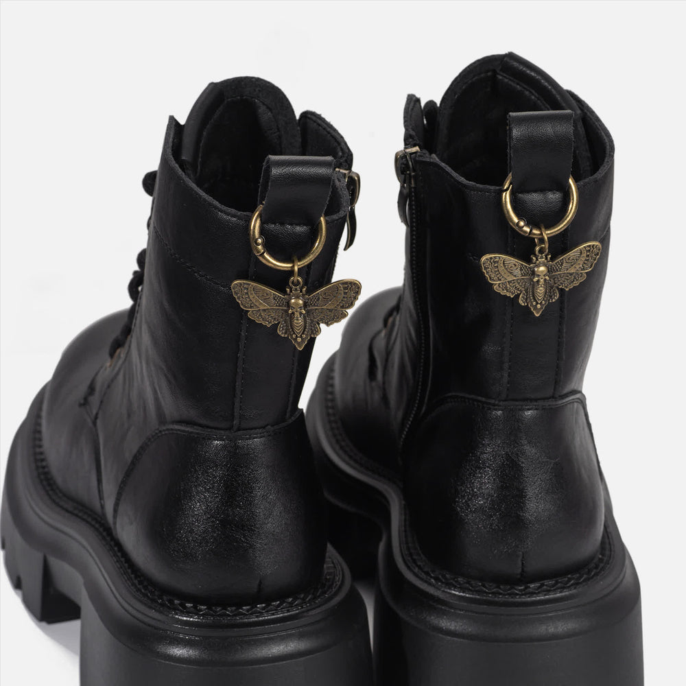 2Pcs Bag & Boot Accessories Death Moth Gothic Boot Charms - image 2